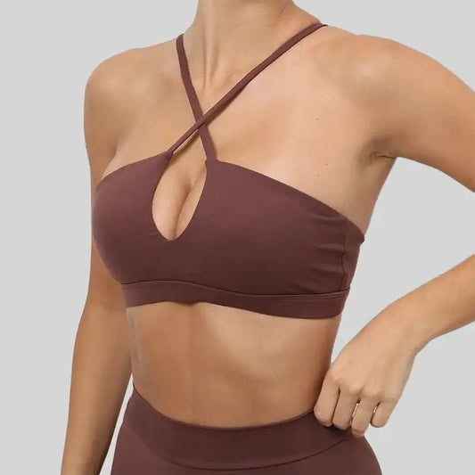 Apex Sculpt Summer Sports Bra brown
