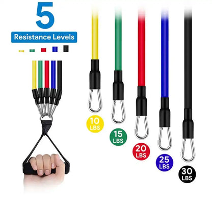 Apex resistance bands Strength & Mobility Training Set 5 different weights resistance levels 10, 15, 20, 25, 30