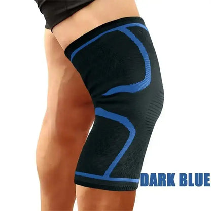 Knee brace for knee pain relief and joint support dark blue
