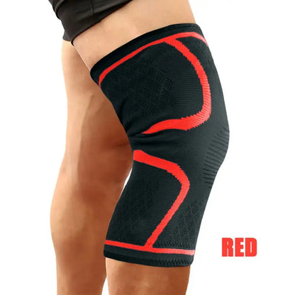 Knee brace for knee pain relief and joint support red