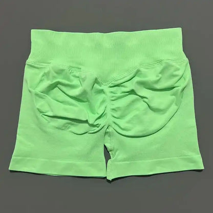 Apex Sculpt gym and yoga shorts for women neon green