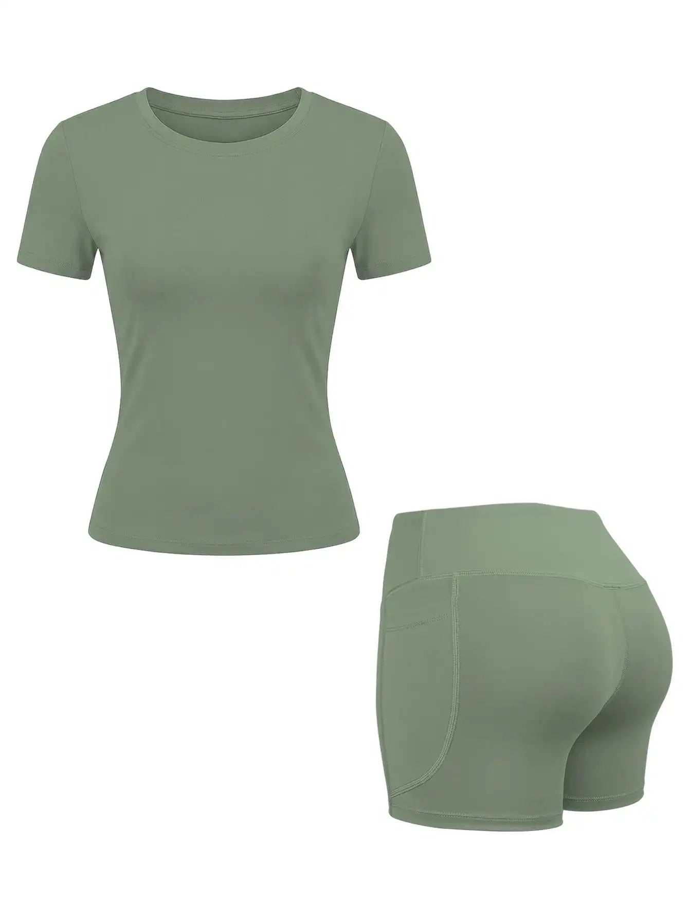 Apex Sculpt Full 2-Piece Yoga & Training Set green