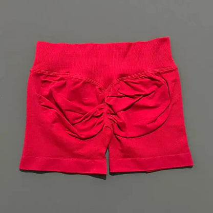 Apex Sculpt gym and yoga shorts for women red
