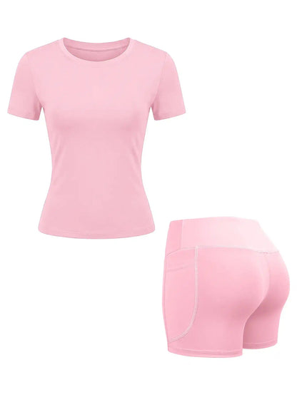Apex Sculpt Full 2-Piece Yoga & Training Set pink