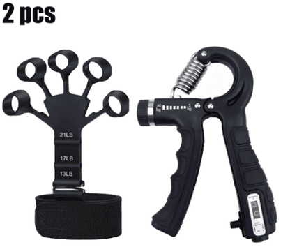 Grip Strength tool Pictured with Finger extender for Grip