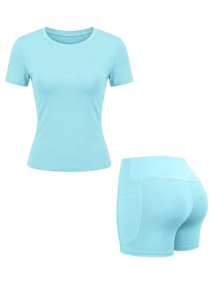 Apex Sculpt Full 2-Piece Yoga & Training Set light blue 