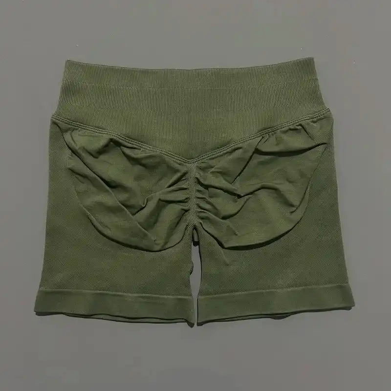Apex Sculpt gym and yoga shorts for women olive green